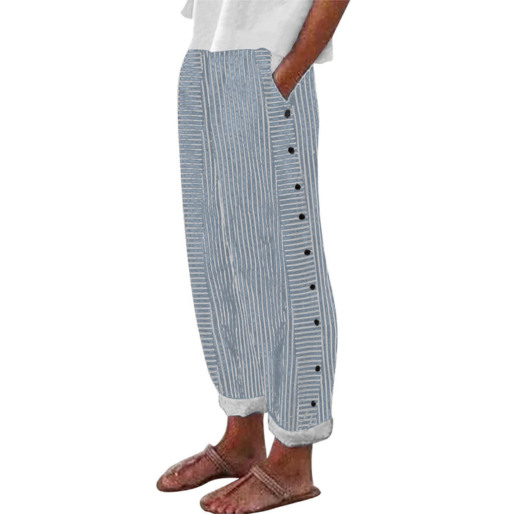 Ladies Hot Striped Casual Pants